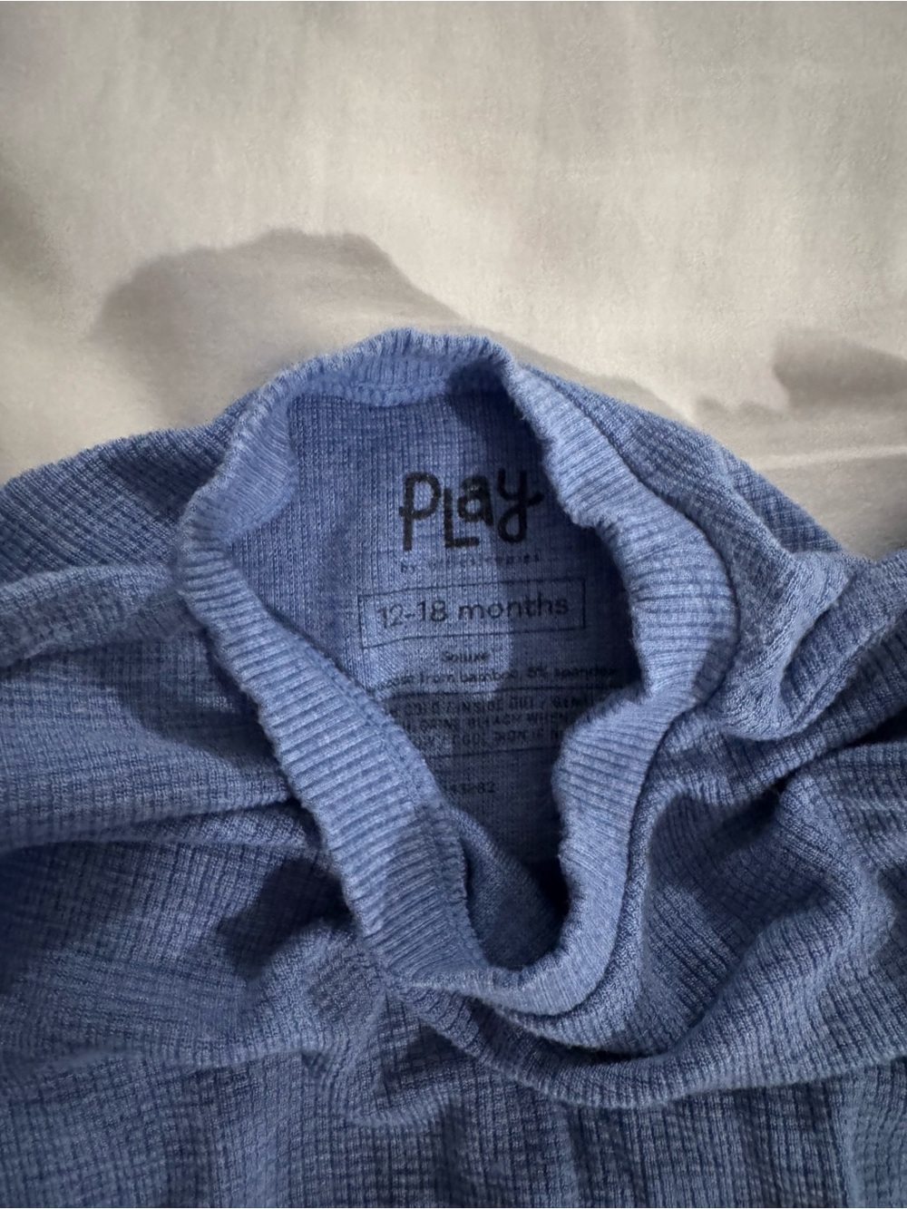 Little Sleepies Heather Lilac Waffle Flutter Crewneck - Picture 2 of 2